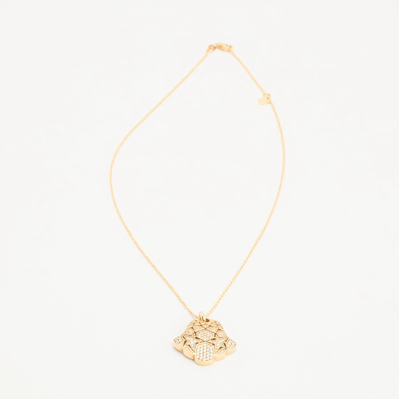 Halsband med diamant (0.38 ct) i 18K guld, 43 cm, 6.91 g - Image 5