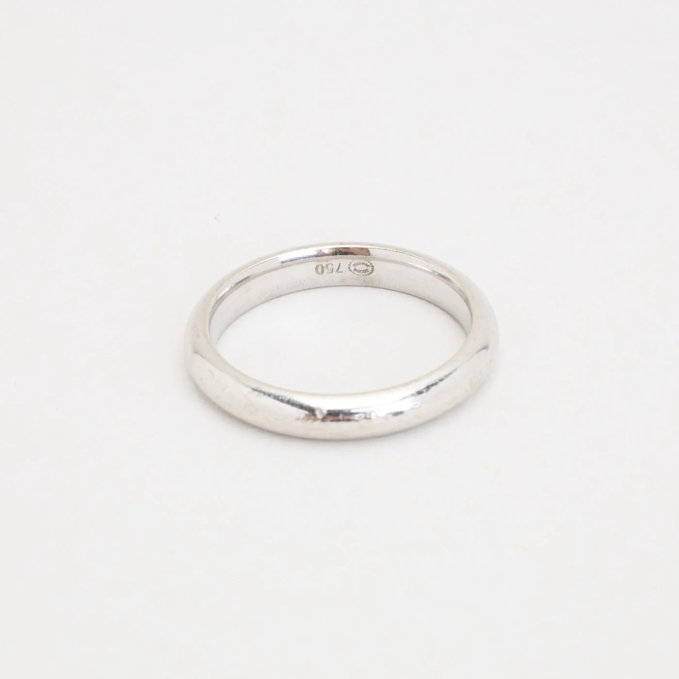 Klassisk Georg Jensen vigselring i 18K vitt guld strl. 17.8 / strl. 56 - Image 3