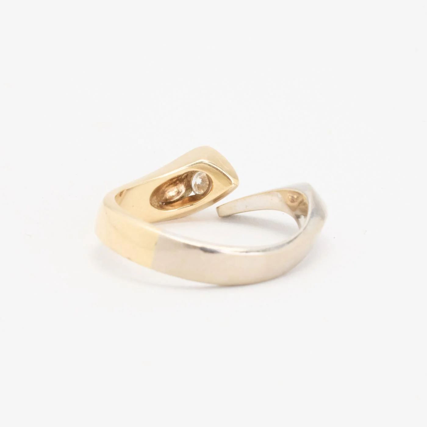 Per Borup Ring med diamant (0.11 ct) i 14K guld och vitt guld strl. 18.5 / strl. 58 - Image 5