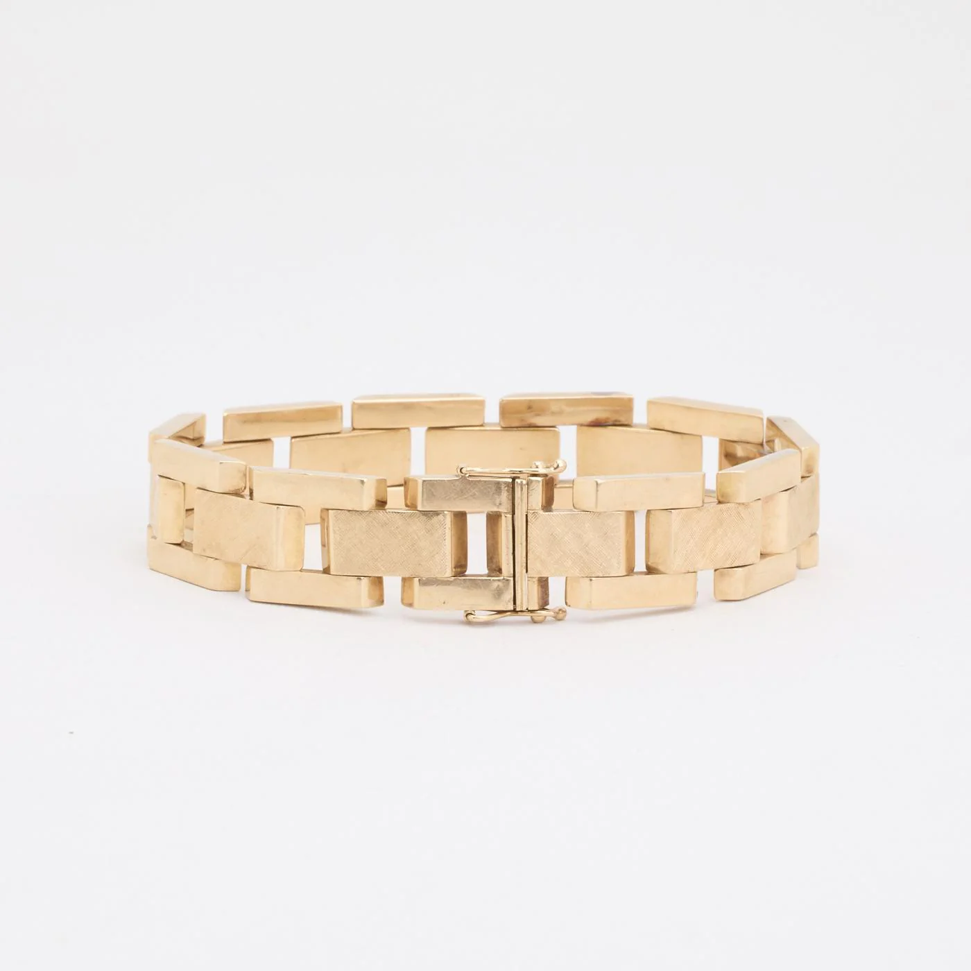 Block Armband i 14K guld, 18.5 cm, 27.84 g - Image 3