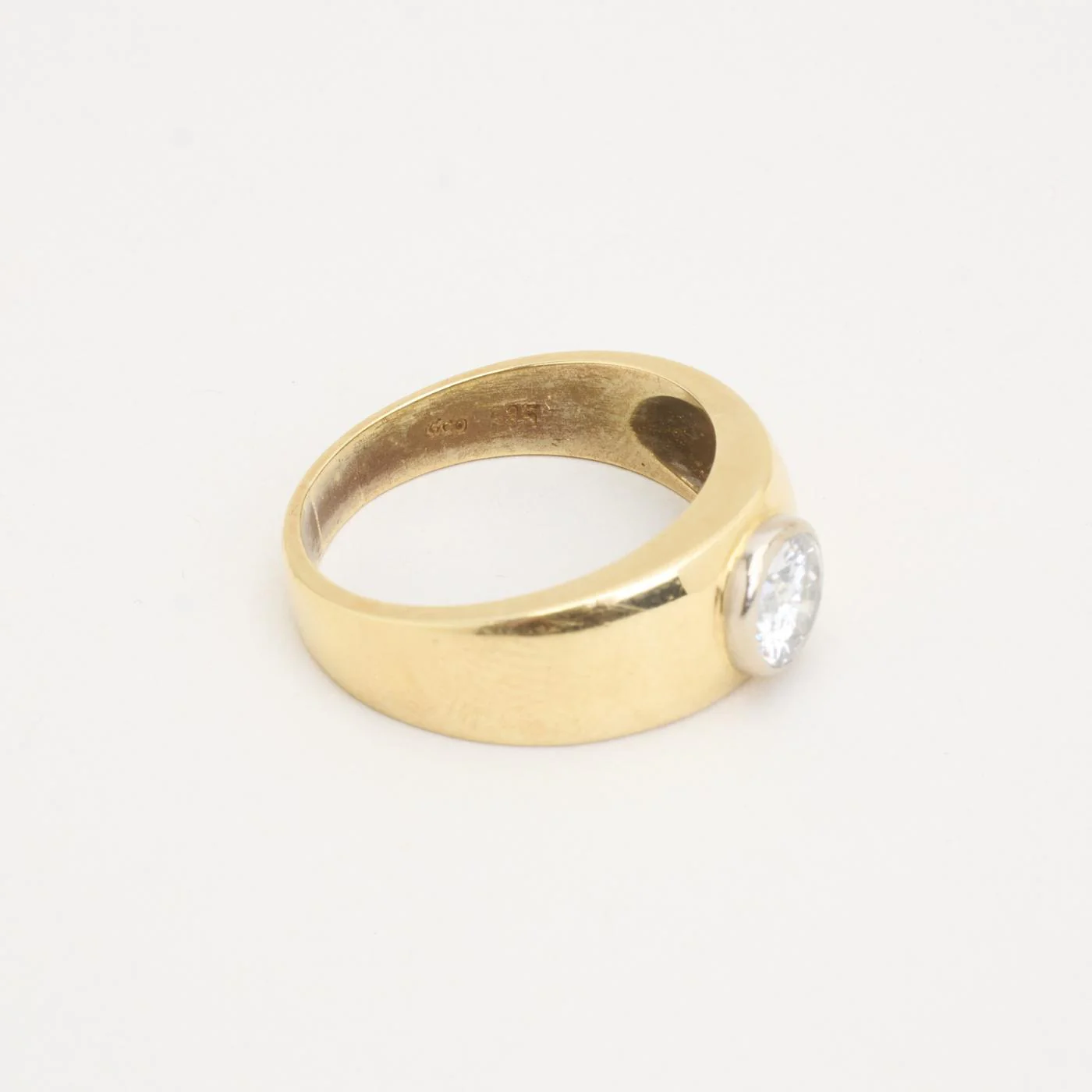 Gypsyring i 14K guld och vitt guld, med diamant (1.34 ct), Strl. 19.7 / Strl. 62 - Image 6