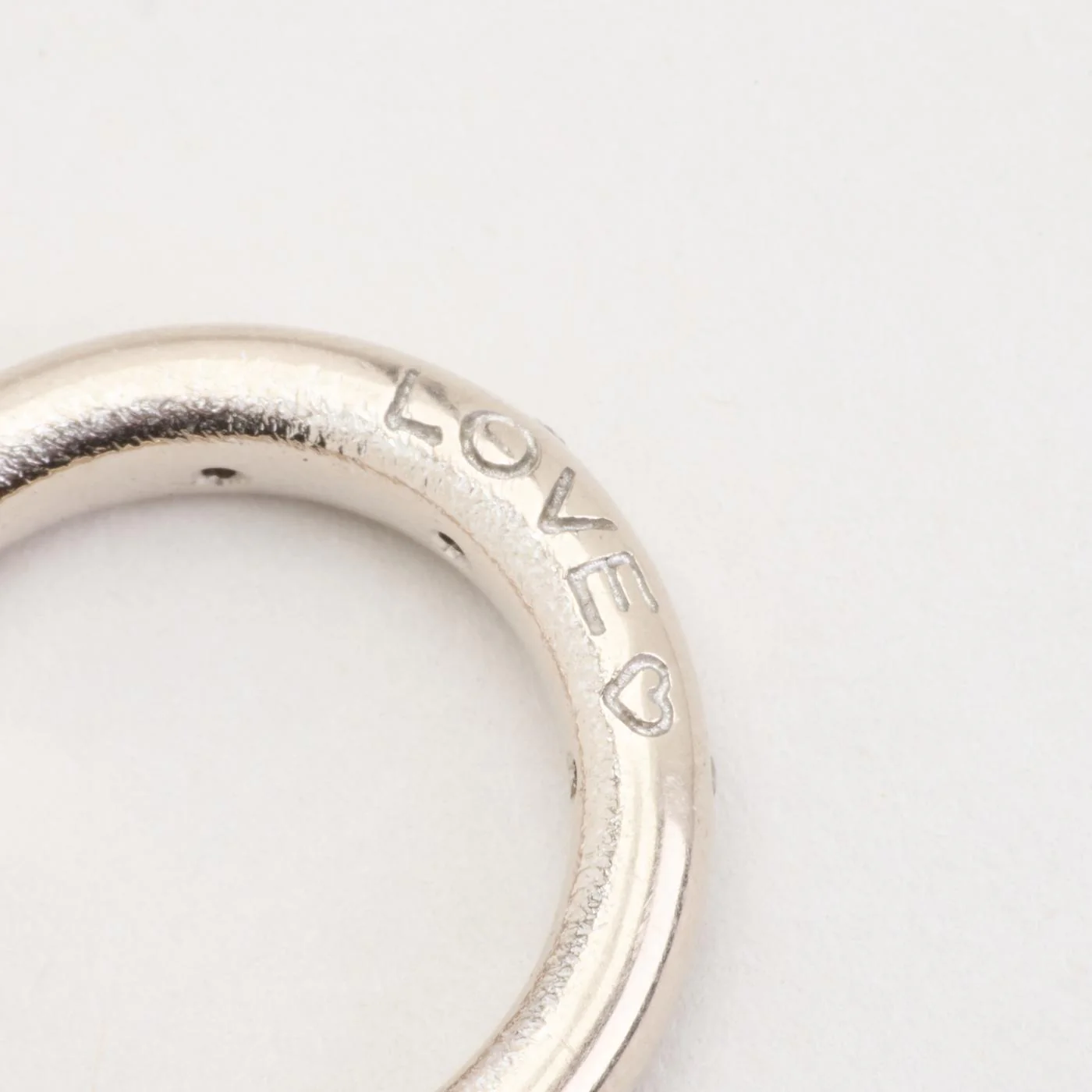 Ole Lynggaard Love 4 band med diamant (0.05 ct) i 18K vitt guld strl. 16.6 / strl. 52 - Image 6