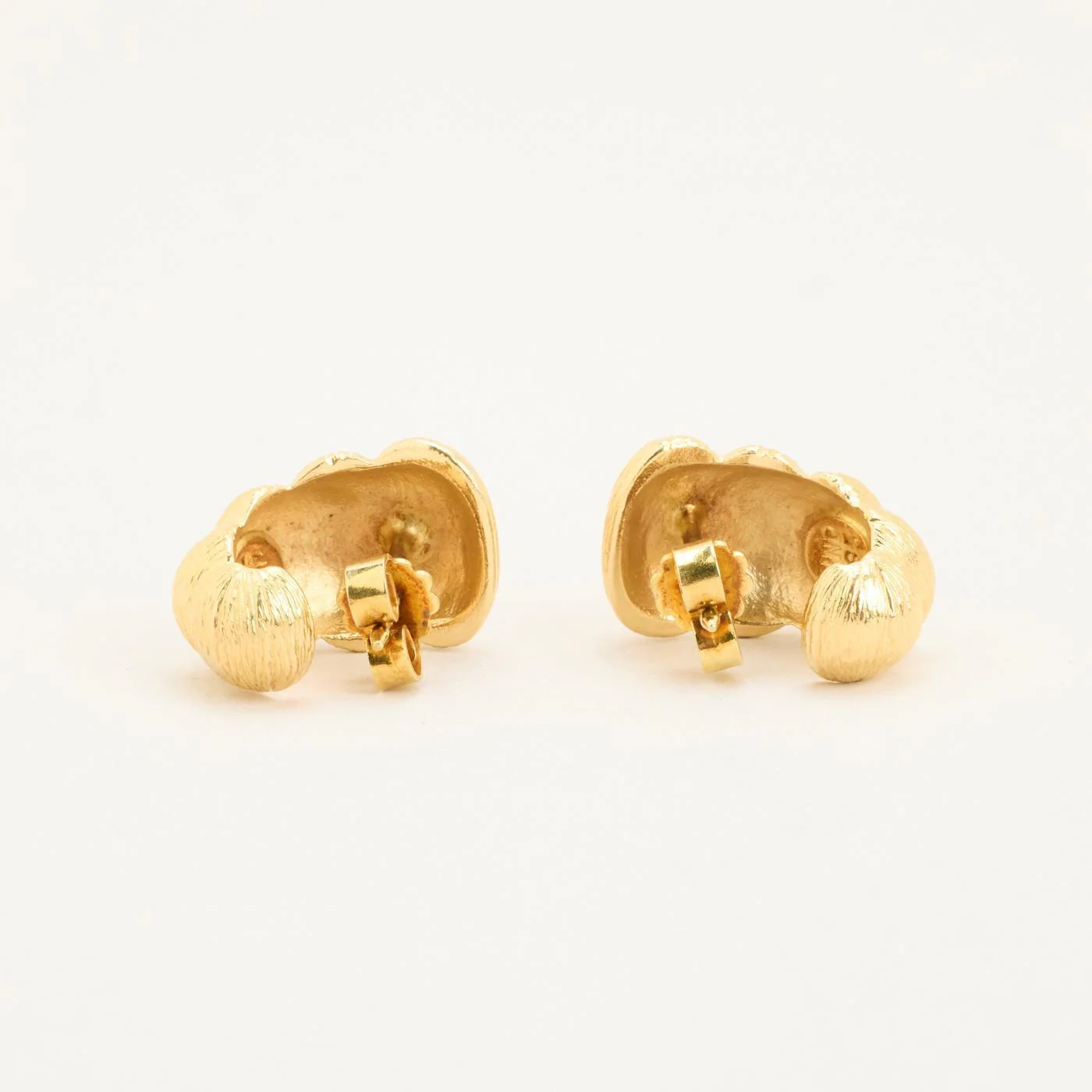 Örhängen med stift i 14K guld, 1.8 cm, - Image 5
