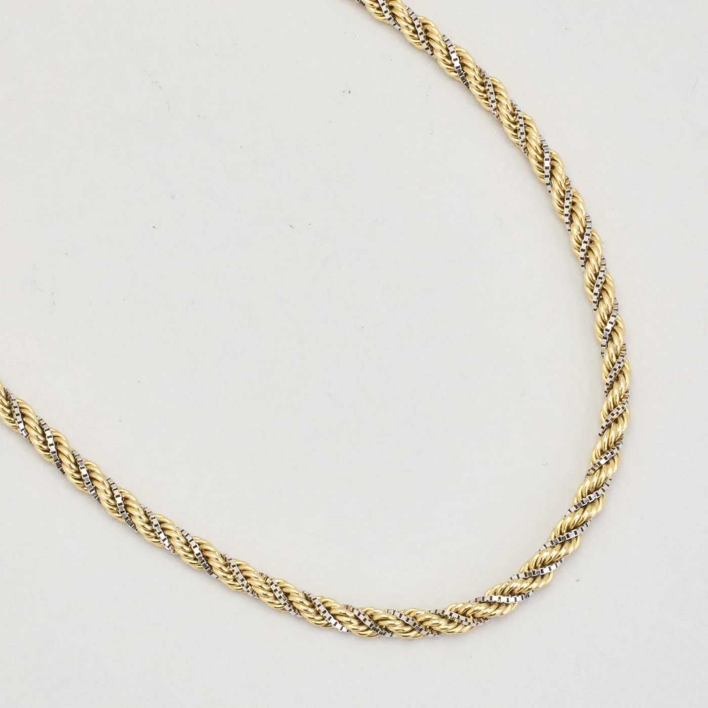 Cordell Halsband i 14K guld och vitt guld, 46 cm, 14.4 g - Image 3