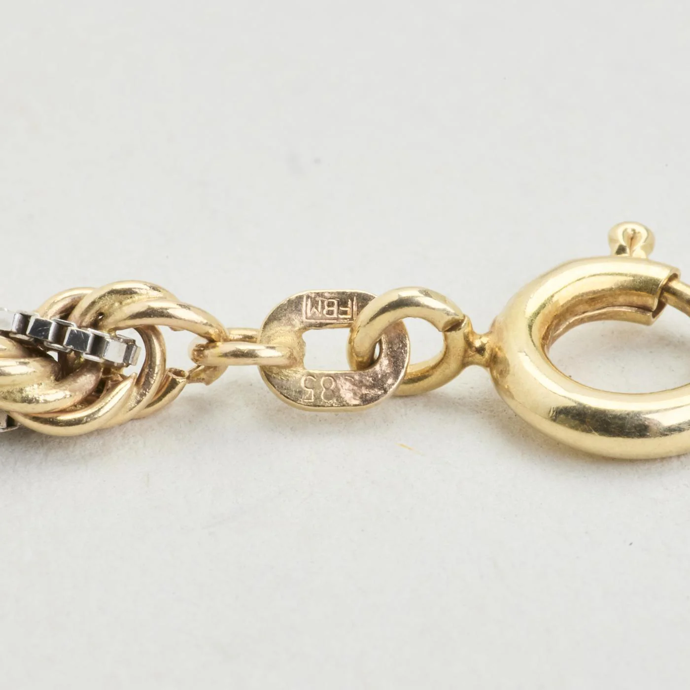 Cordell Halsband i 14K guld och vitt guld, 46 cm, 14.4 g - Image 5
