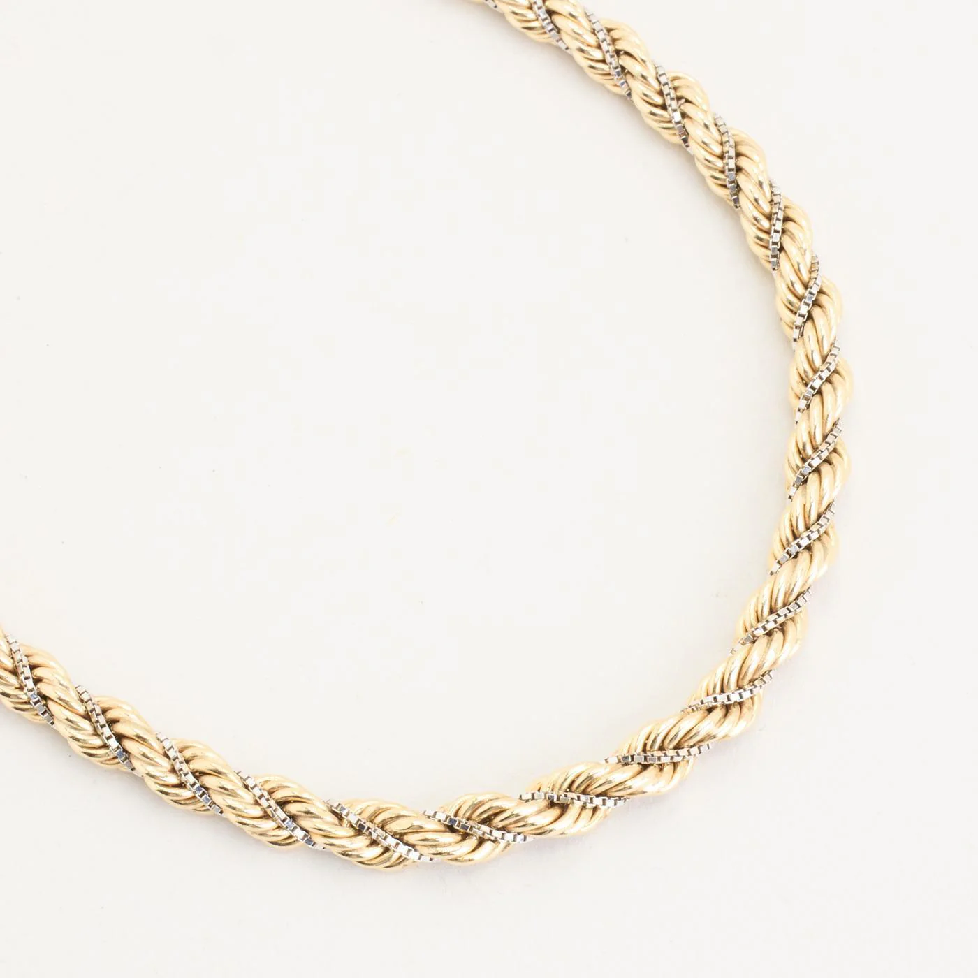 Cordell Halsband i 14K guld och vitt guld, 45 cm, 21.02 g - Image 3