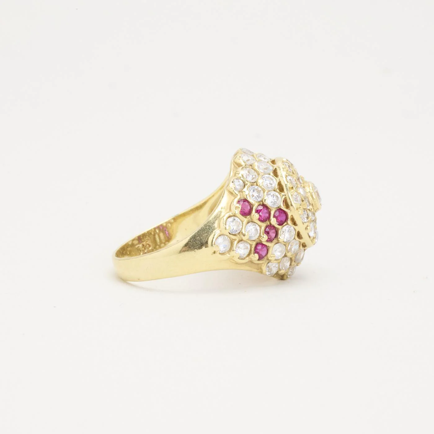 Pavéring i 14K guld strl. 16.9 / strl. 53 - Image 3