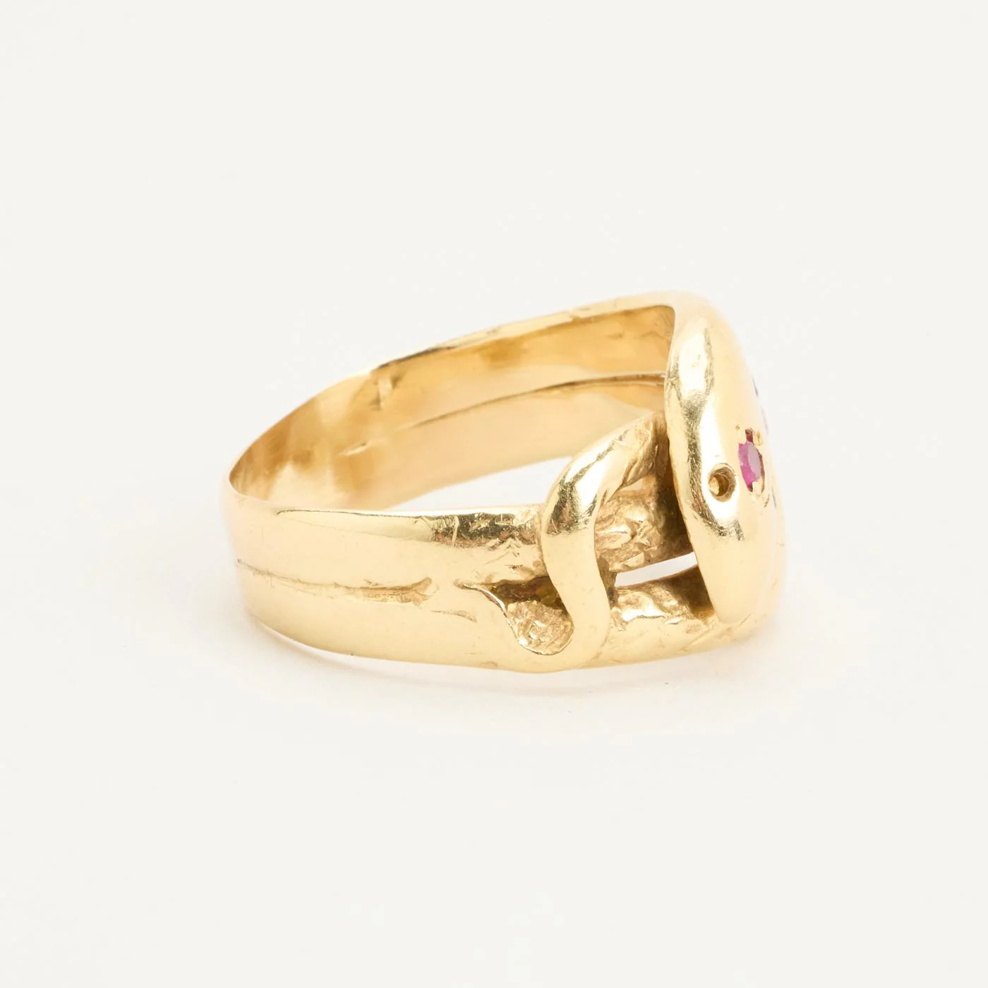 Ormring i 14K guld med en rubin strl. 19.7 / strl. 62 - Image 2