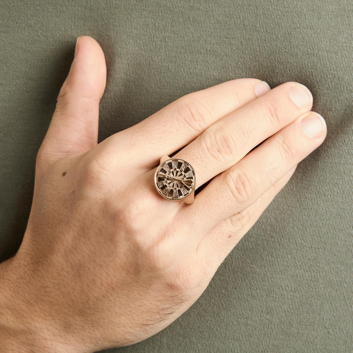 Signetring i 8K guld strl. 20.7 / strl. 65 - Image 2