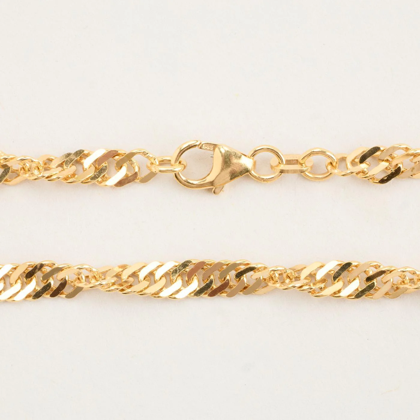 BNH Singaporekedja Halsband i 14K guld, 45 cm, 8.91 g - Image 4