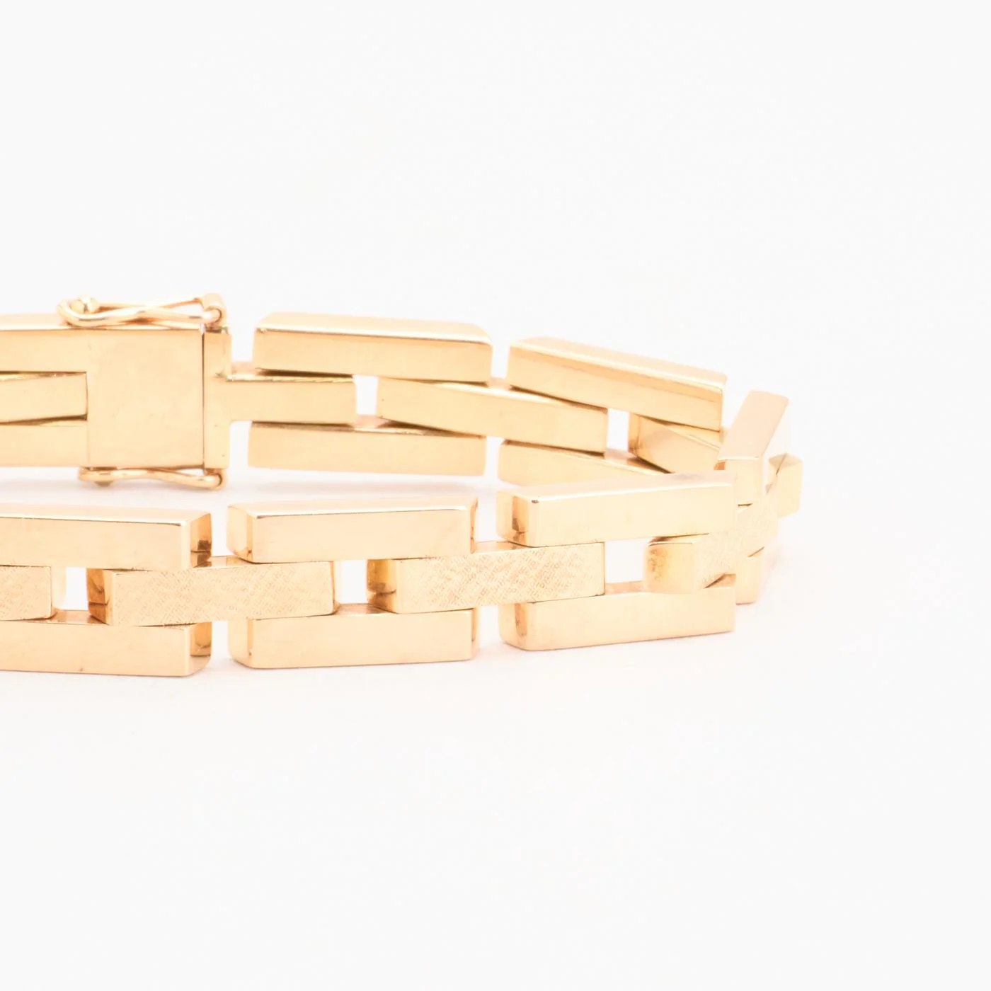 Block Armband i 14K guld, 18.2 cm, 23.06 g - Image 2