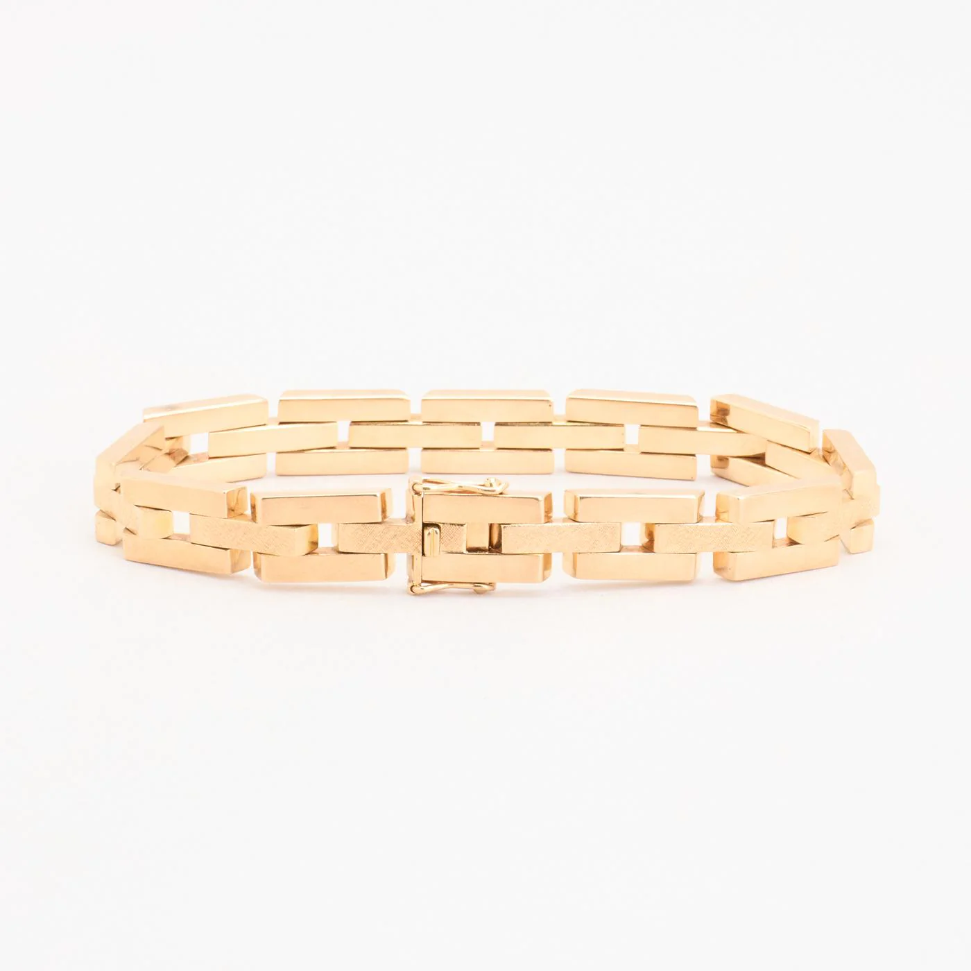 Block Armband i 14K guld, 18.2 cm, 23.06 g - Image 3