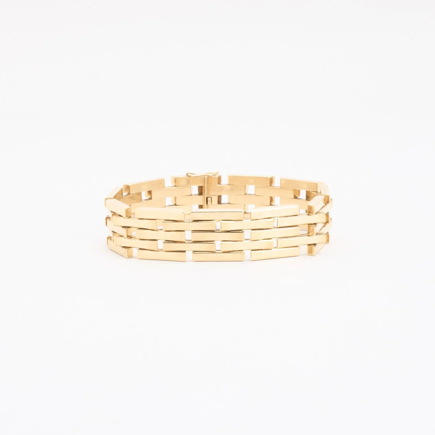 Block Armband i 14K guld, 18.2 cm, 33.7 g - Image 2