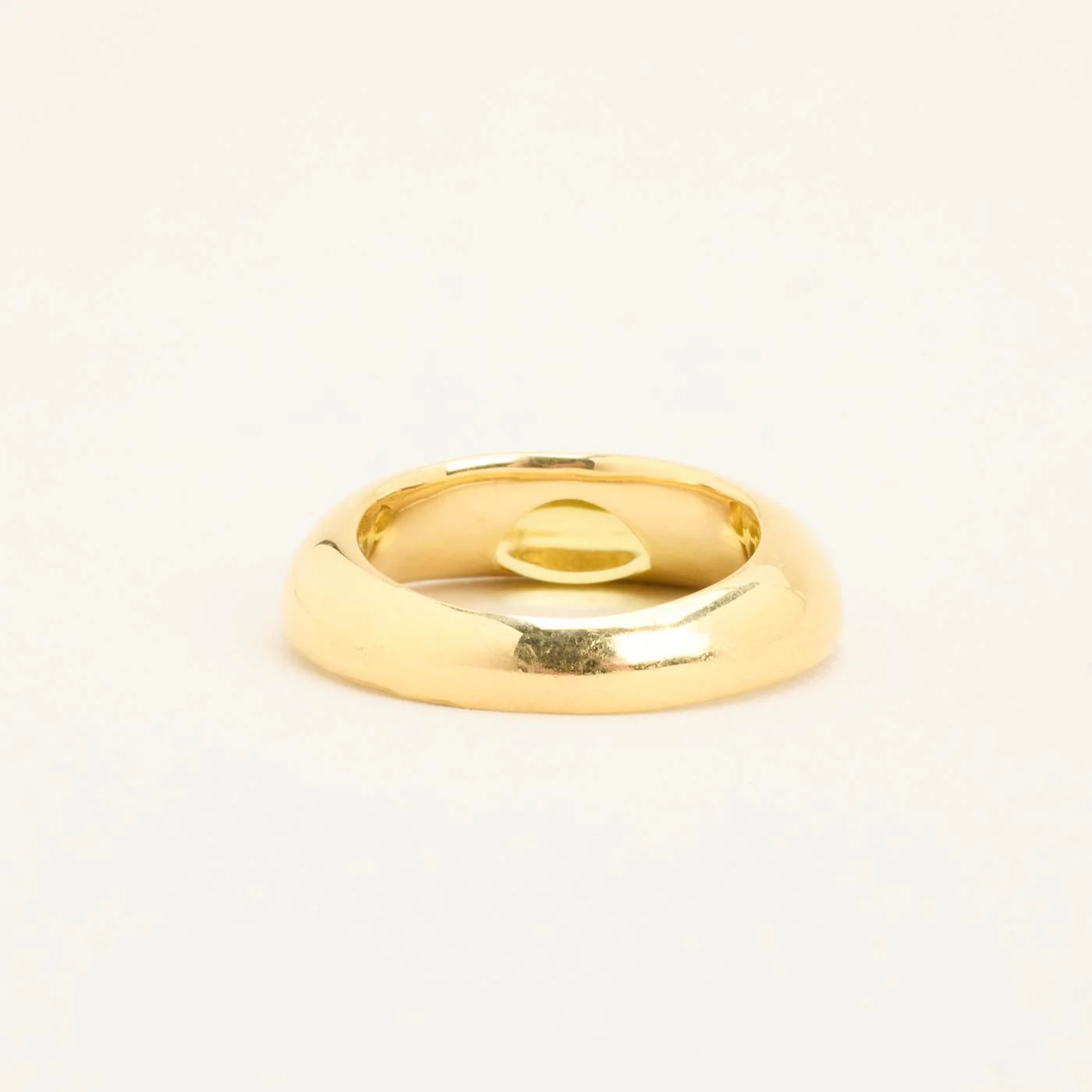 Georg Jensen Eclipse gypsyring i 18K guld med en citrin strl. 16.6 / strl. 52 - Image 4