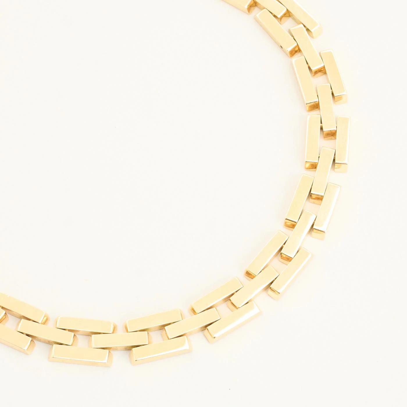 Block Halsband i 14K guld, 40.5 cm, 43.65 g - Image 3