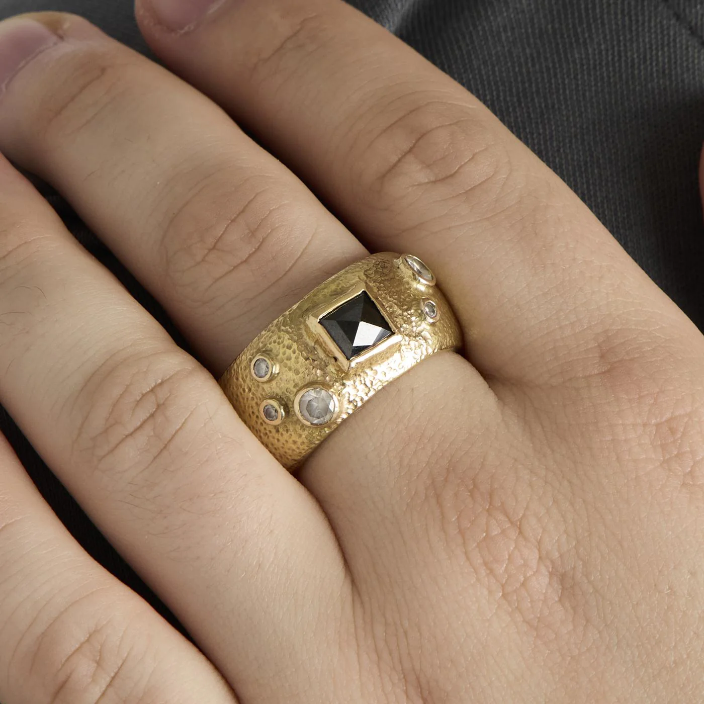 Band med diamant (1.47 ct) i 14K guld strl. 21.3 / strl. 67 - Image 2