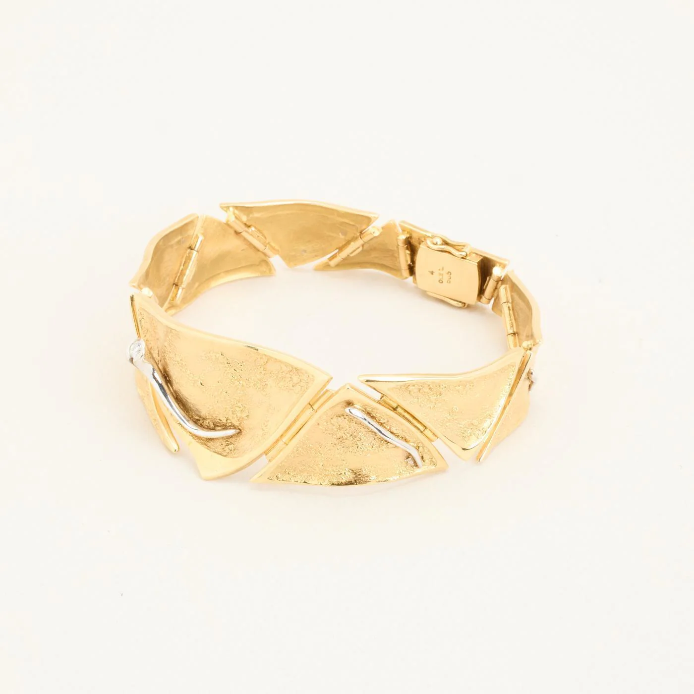 Ole Lynggaard Armband med diamant (0.05 ct) i 14K guld och vitt guld, 17 cm, 34.36 g - Image 5