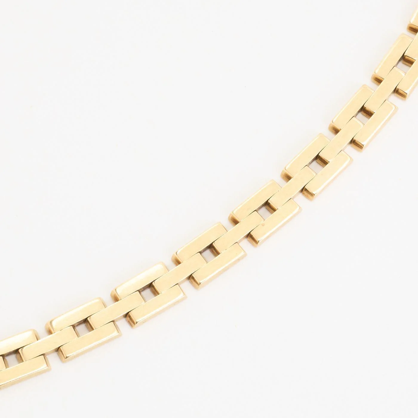 Block Armband i 14K guld, 18.5 cm, 20 g - Image 3