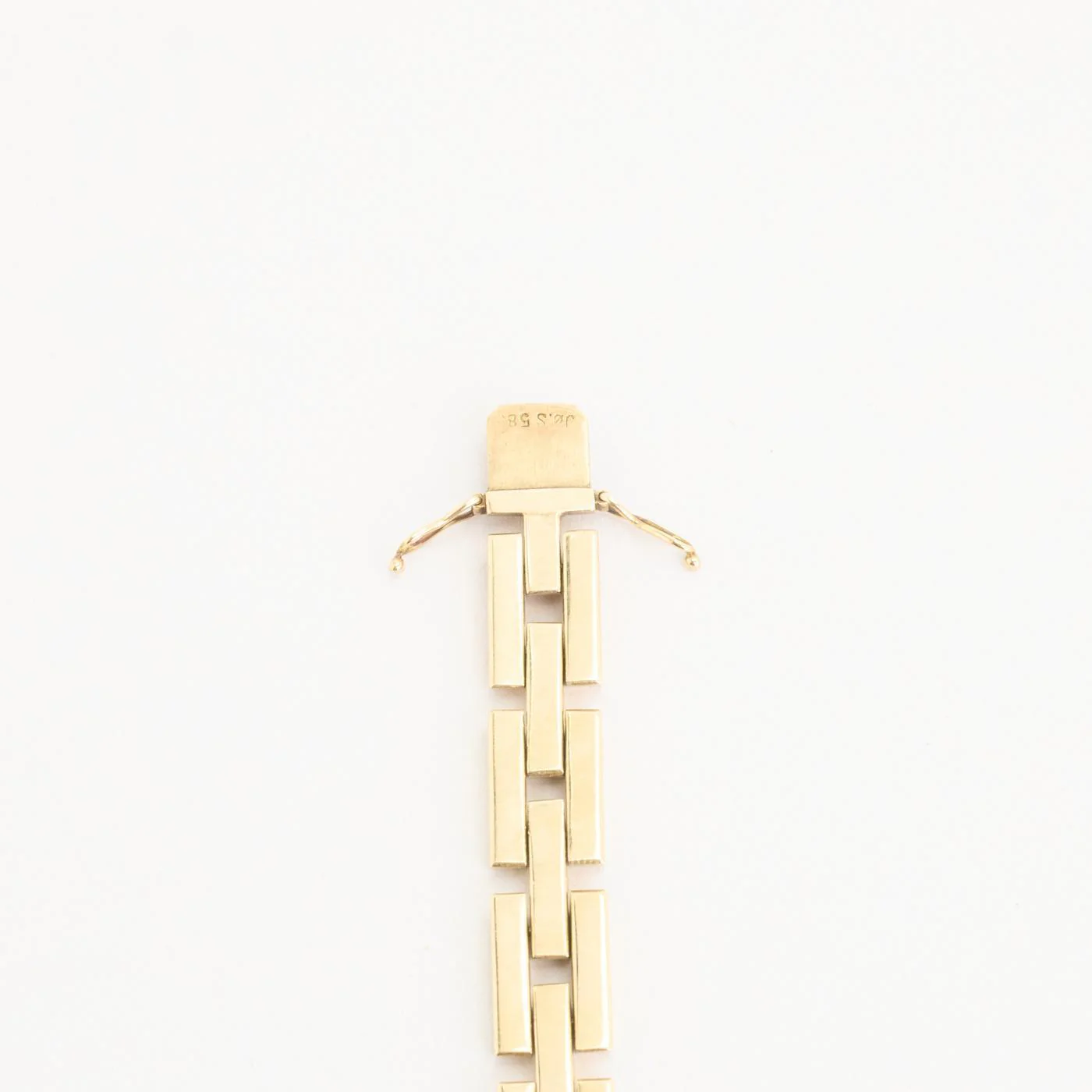 Block Armband i 14K guld, 18.5 cm, 20 g - Image 4