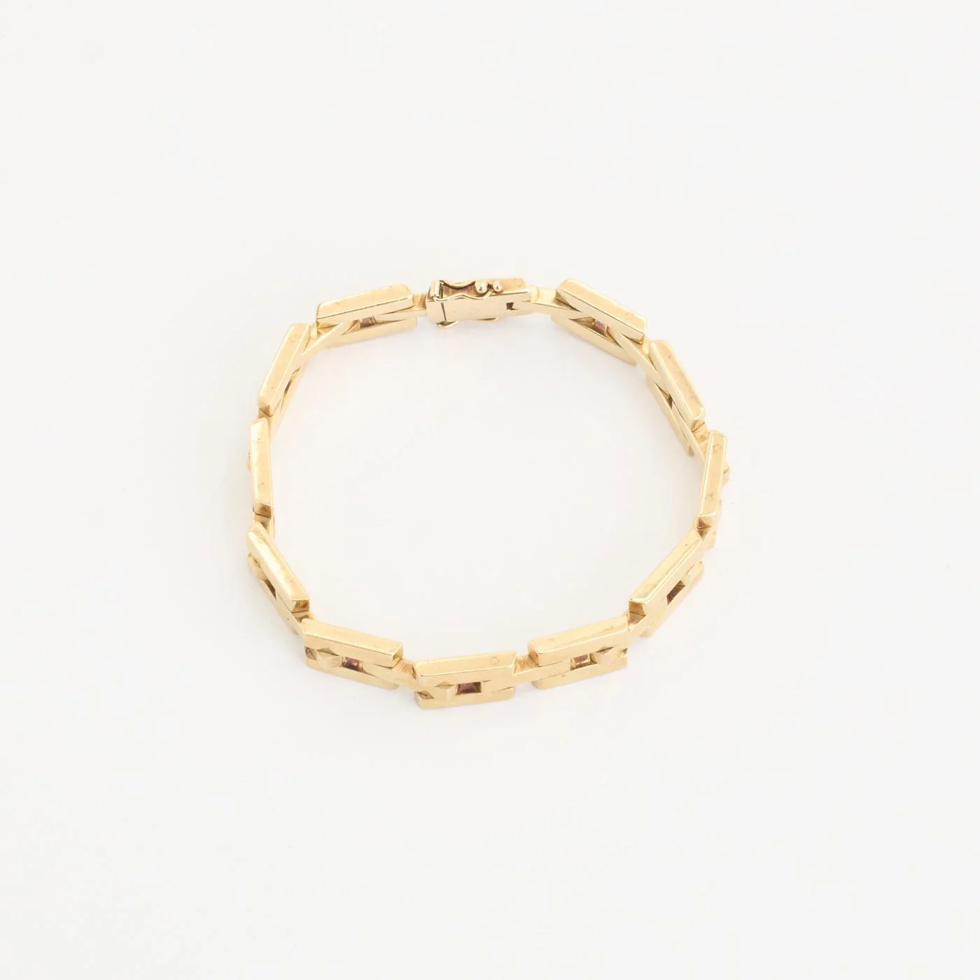 Block Armband i 14K guld, 18.5 cm, 20 g - Image 6