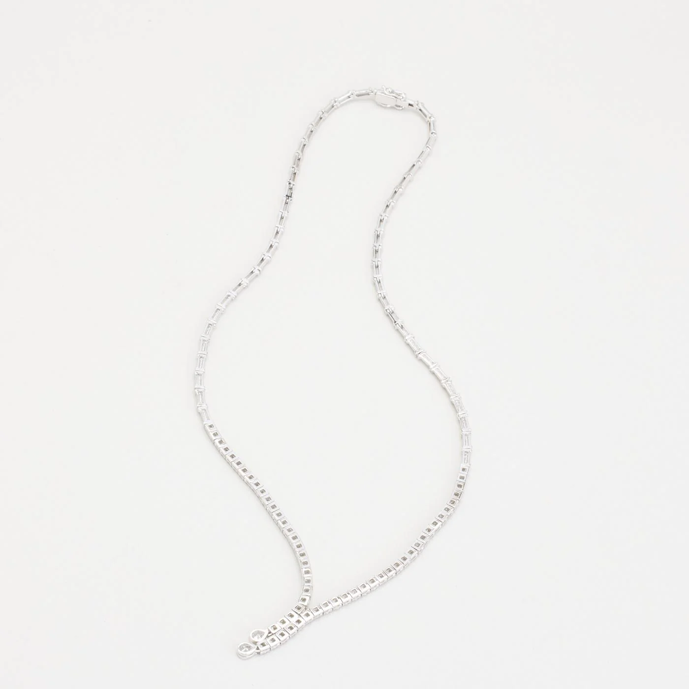 Halsband med diamant (2.22 ct) i 18K vitt guld, 41 cm, 22.88 g - Image 6