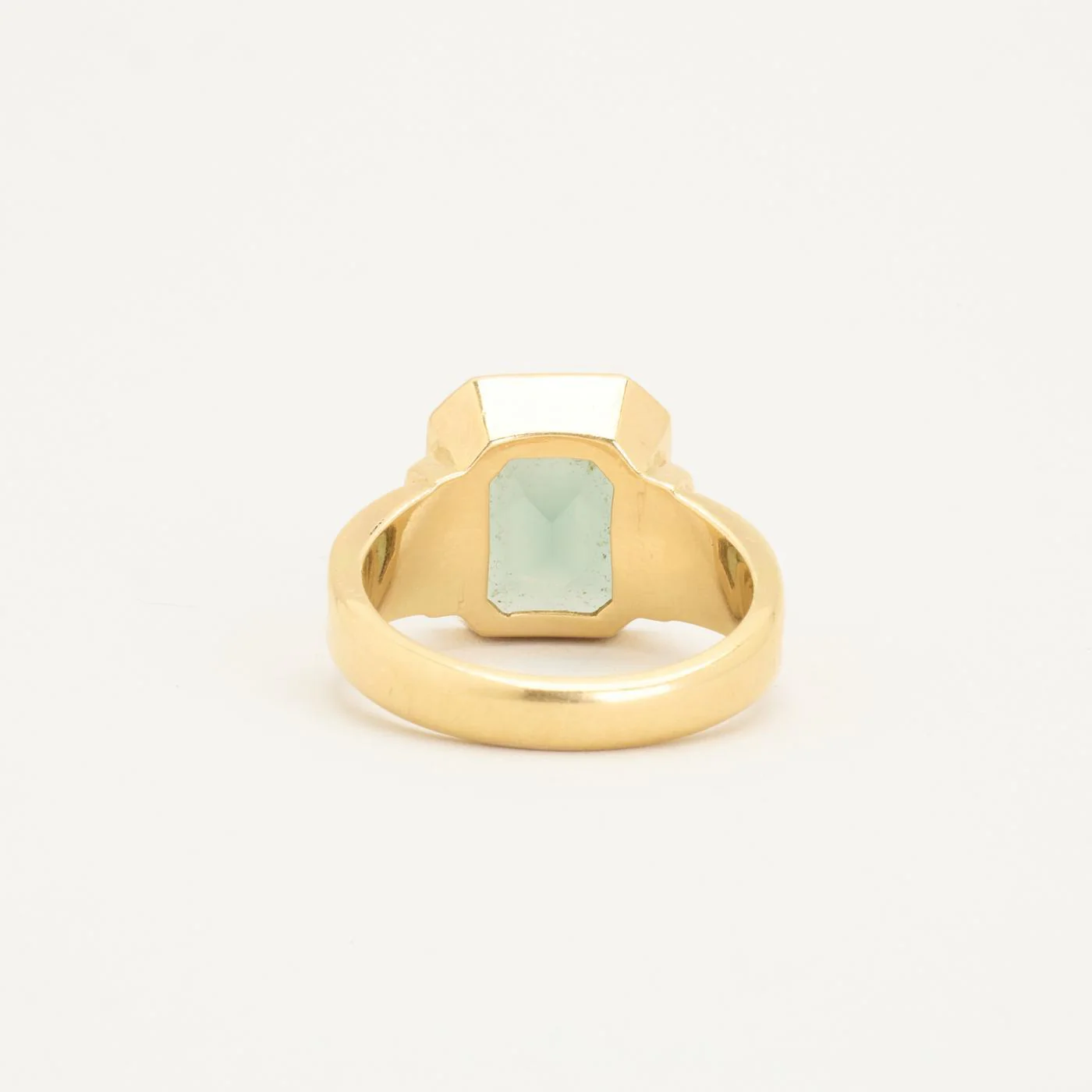 Signetring i 18K guld med en syntetisk spinell strl. 19.1 / strl. 60 - Image 4