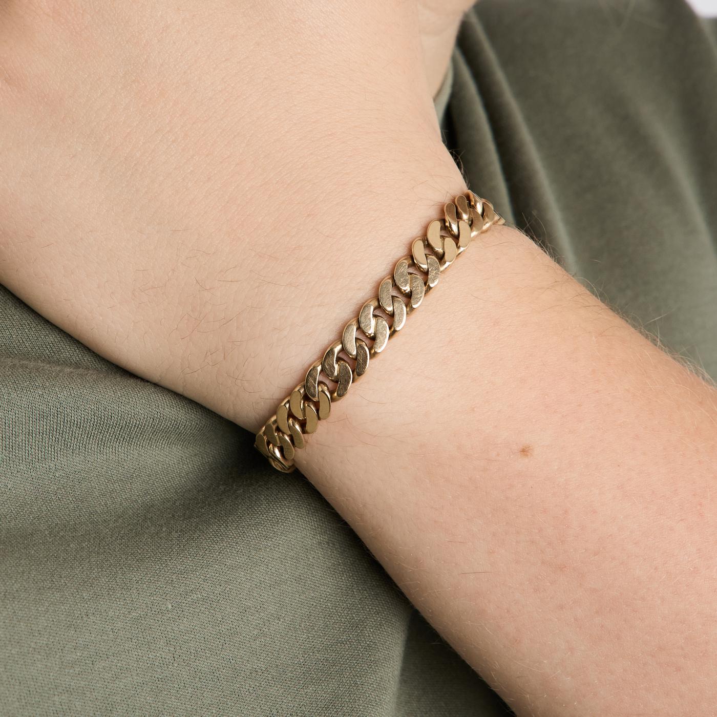 Pansar Armband i 14K guld, 18.5 cm, 34 g - Image 6