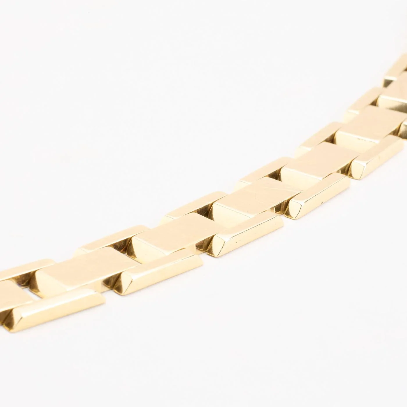 Block Armband i 14K guld, 19 cm, 41.4 g - Image 3