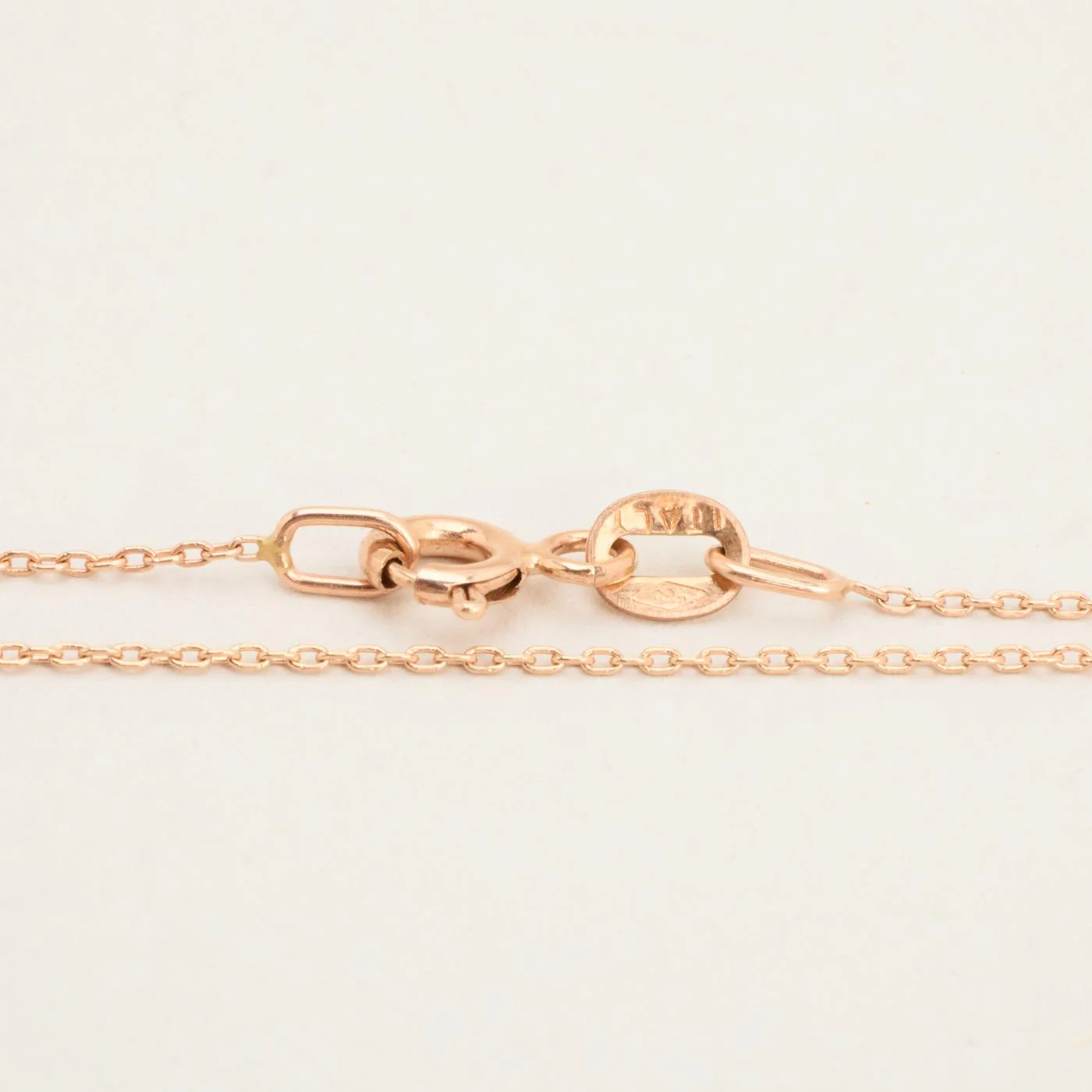 Orm Ankarkedja Halsband med diamant (1.11 ct) i 14K roséguld, 42.5 cm, 4.62 g - Image 5