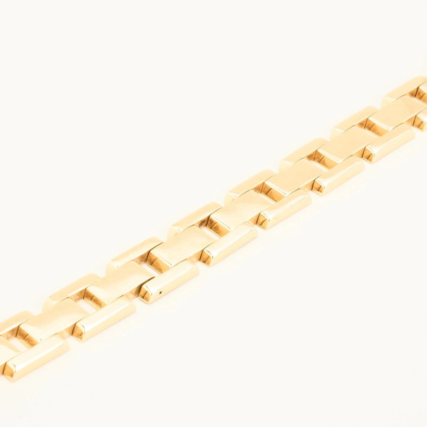 Block Armband i 14K guld, 18.5 cm, 28.61 g - Image 4