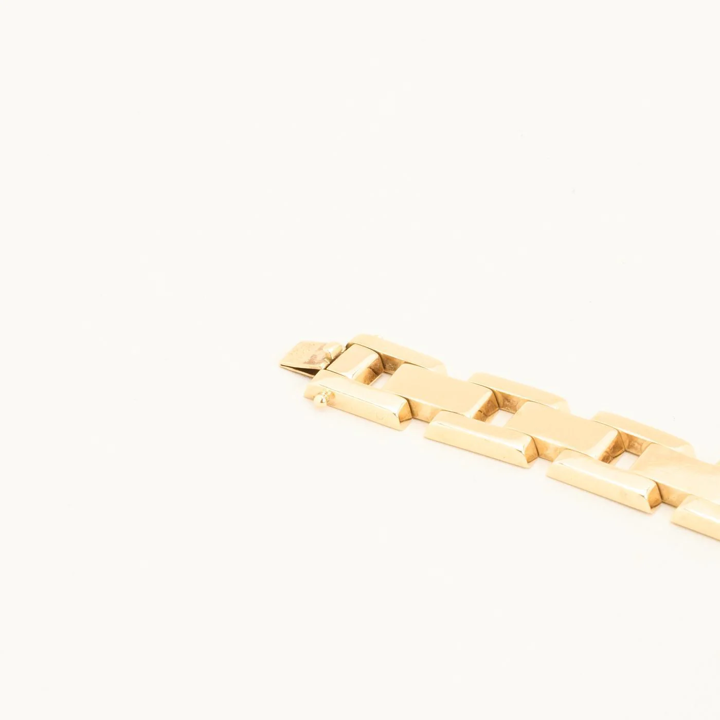 Block Armband i 14K guld, 18.5 cm, 28.61 g - Image 5