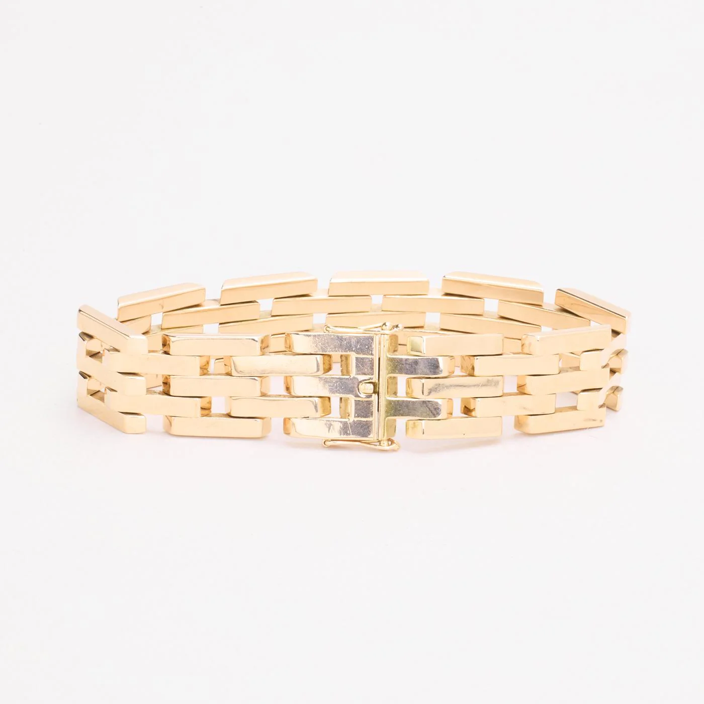 Block Armband i 14K guld, 18 cm, 36.94 g - Image 3