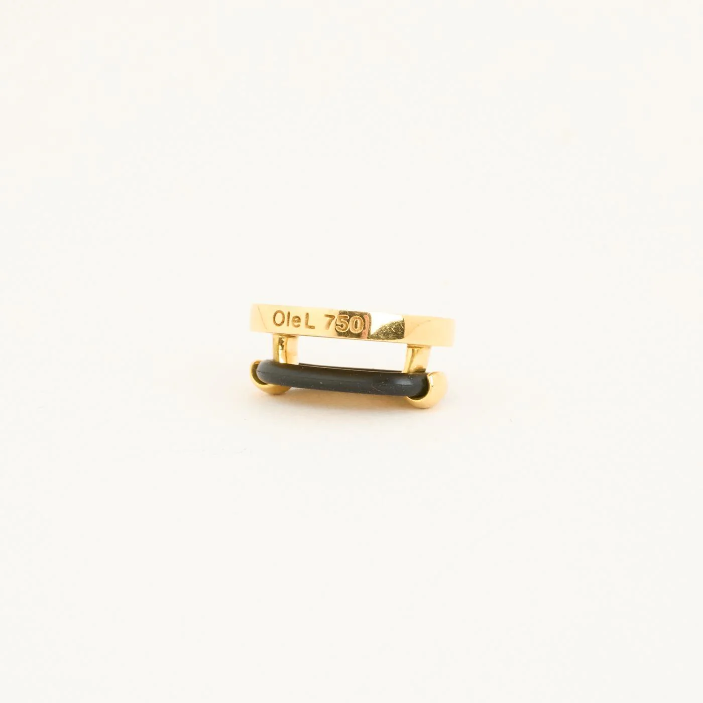 Ole Lynggaard Manschettknappar i 18K guld med en emalj, 1.5 cm, 5.82 g - Image 3