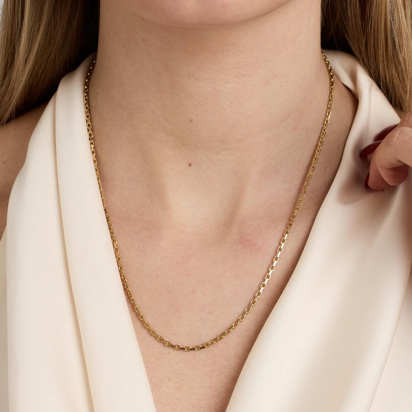 Ankarkedja Halsband i 14K guld, 47.5 cm, 10 g - Image 2