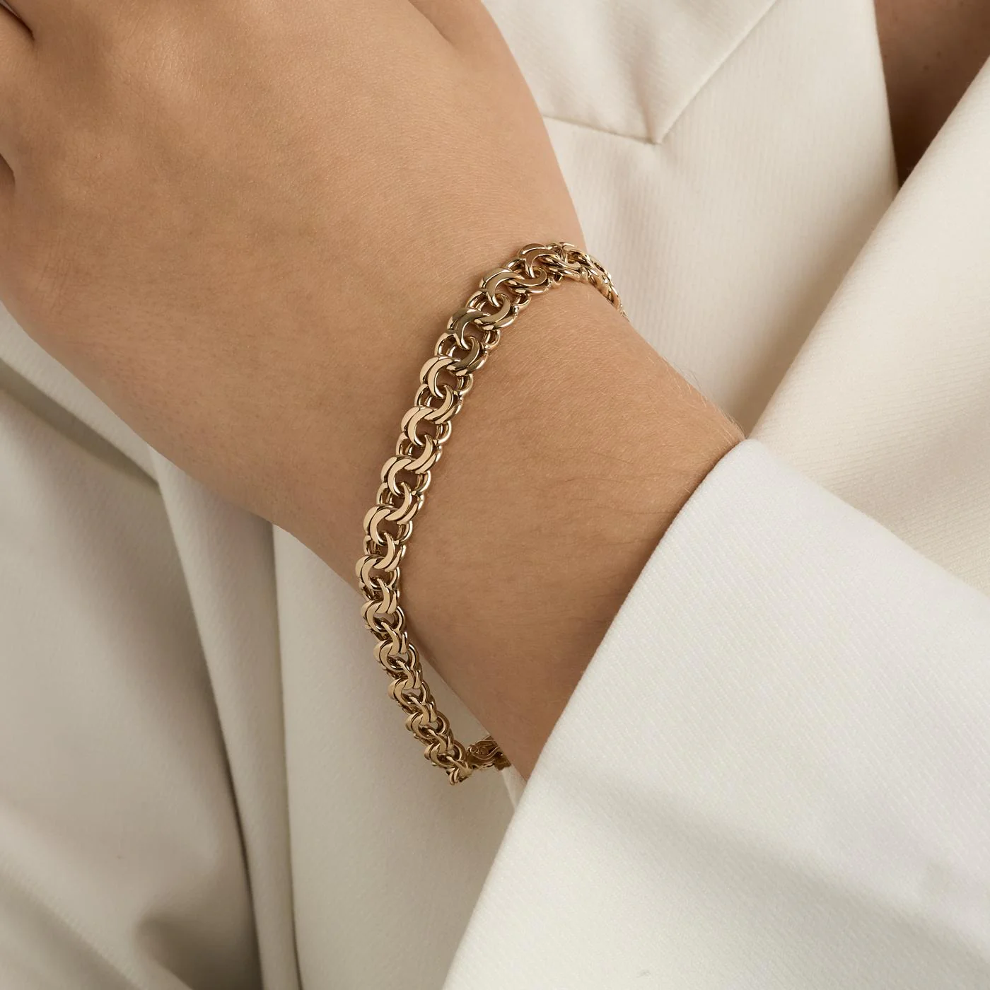 BNH Bismarck Armband i 14K guld, 20.5 cm, 17.59 g - Image 2