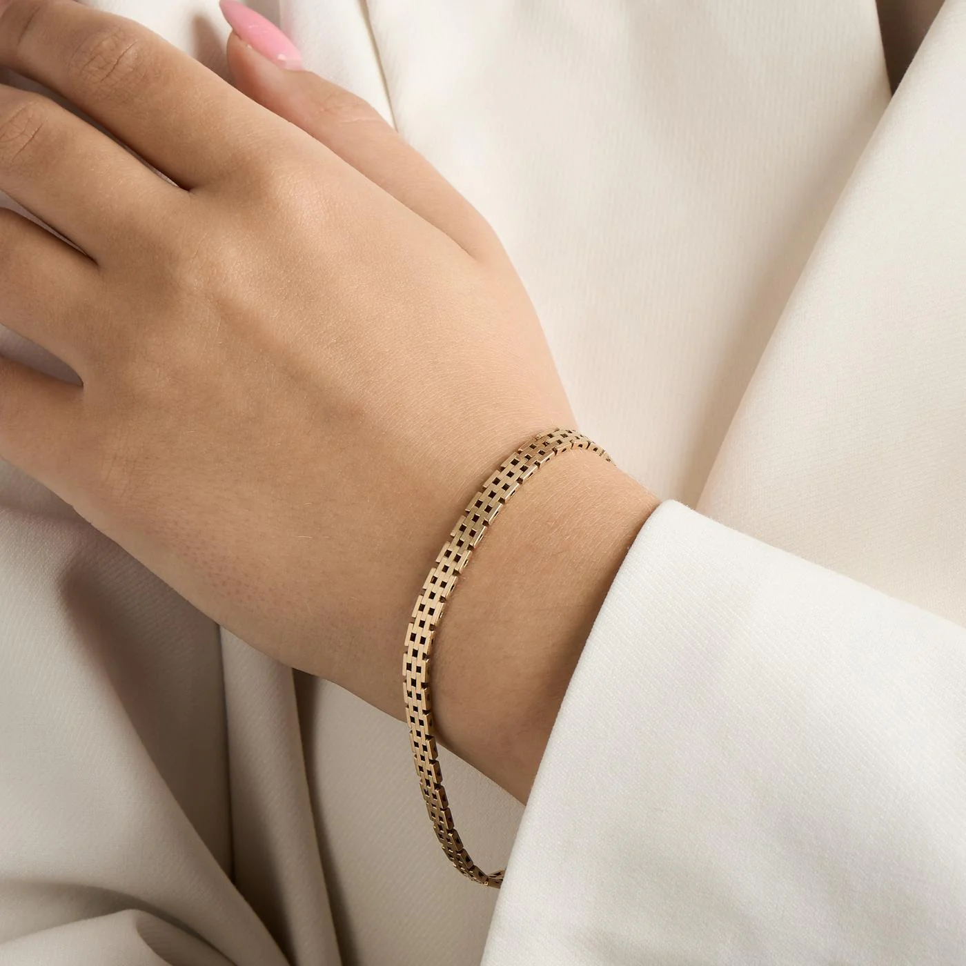 Korridor Armband i 14K guld, 20.5 cm, 13.14 g - Image 2