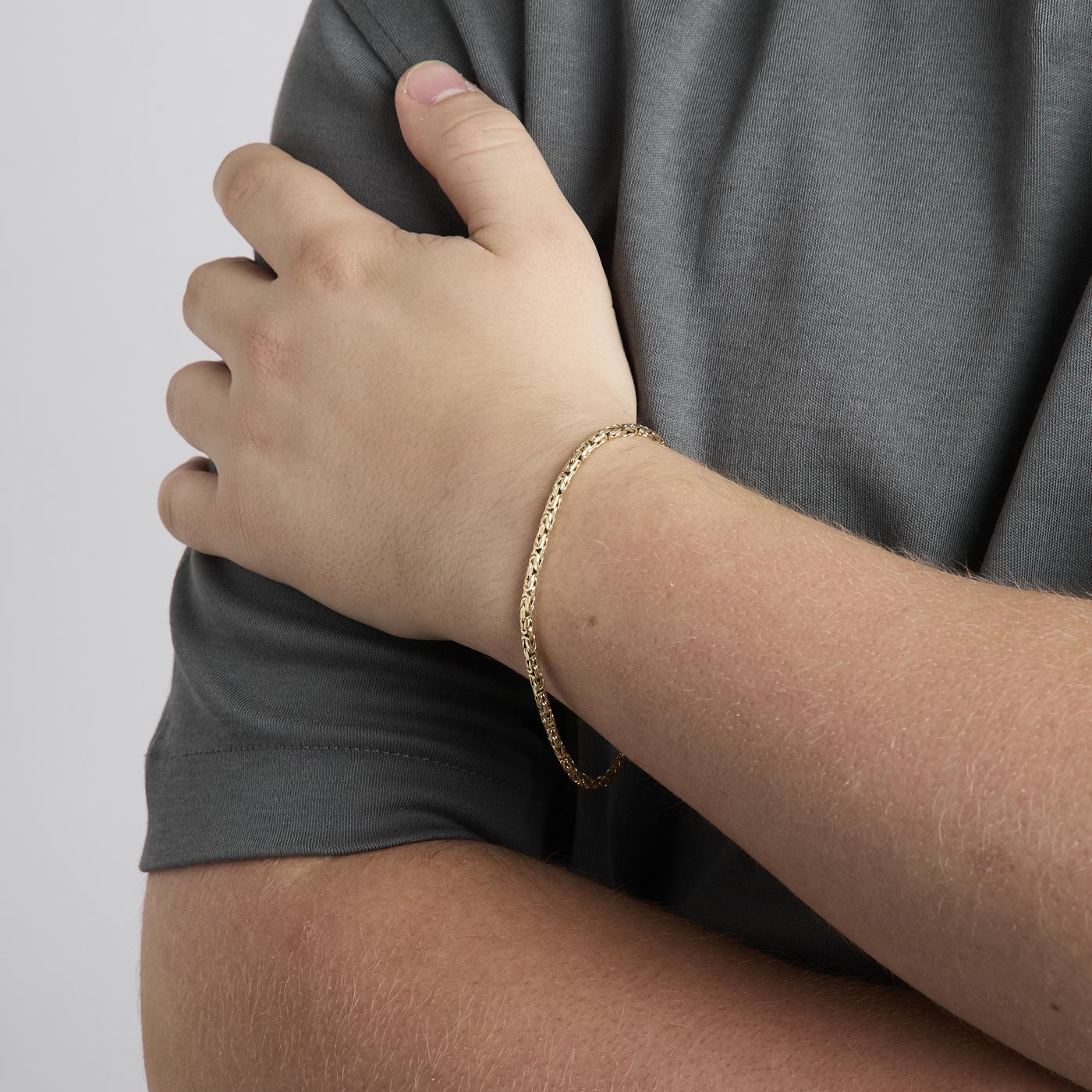 Kejsarlänk Armband i 14K guld, 22.5 cm, 10.17 g - Image 6