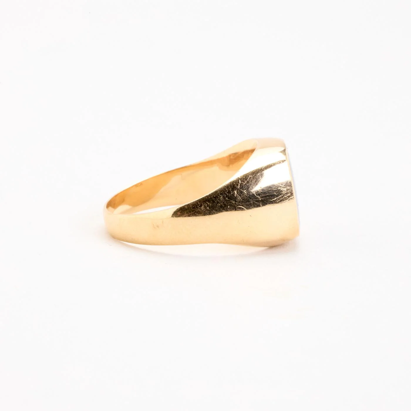 Signetring i 14K guld med en onyx strl. 21.3 / strl. 67 - Image 3