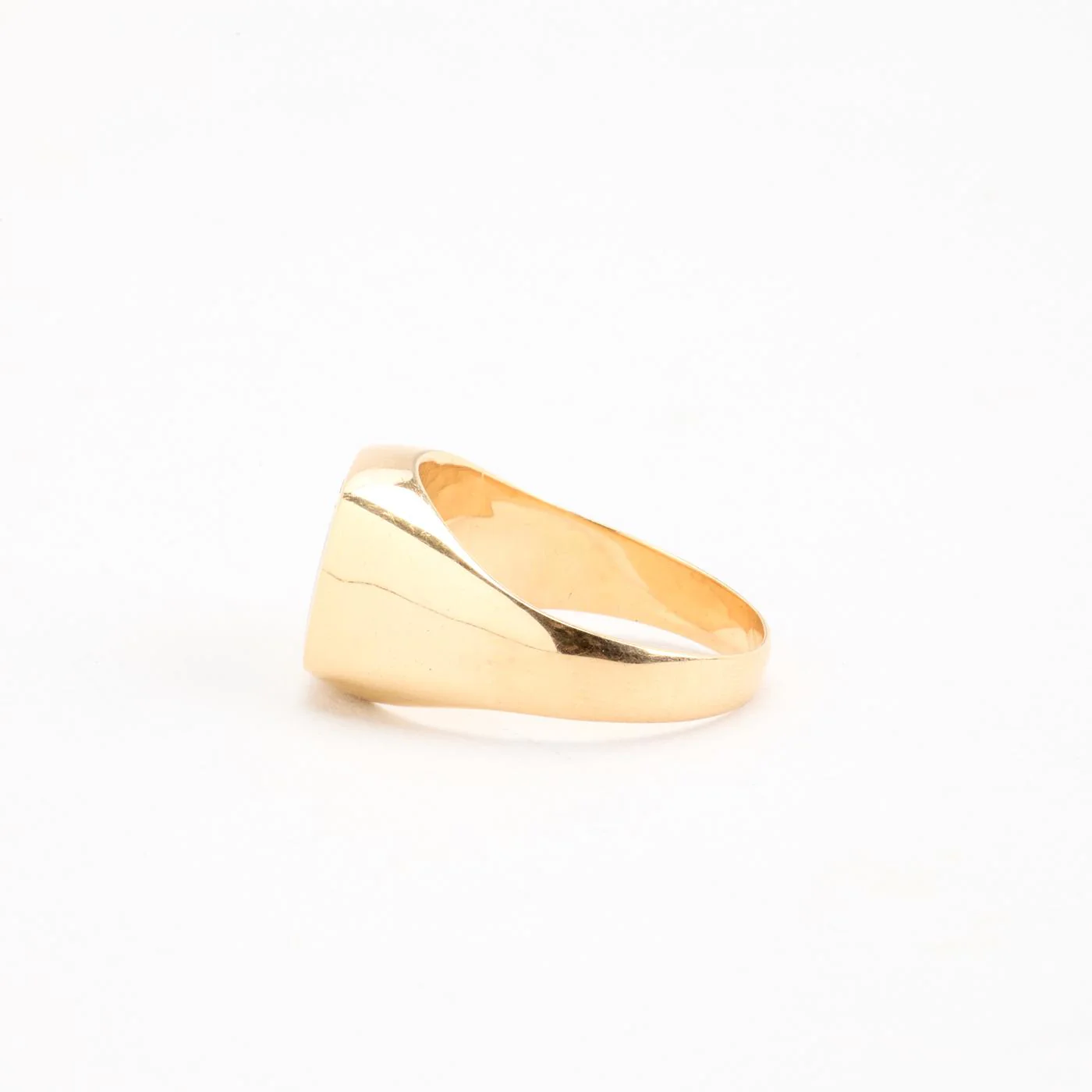 Signetring i 14K guld med en onyx strl. 21.3 / strl. 67 - Image 5