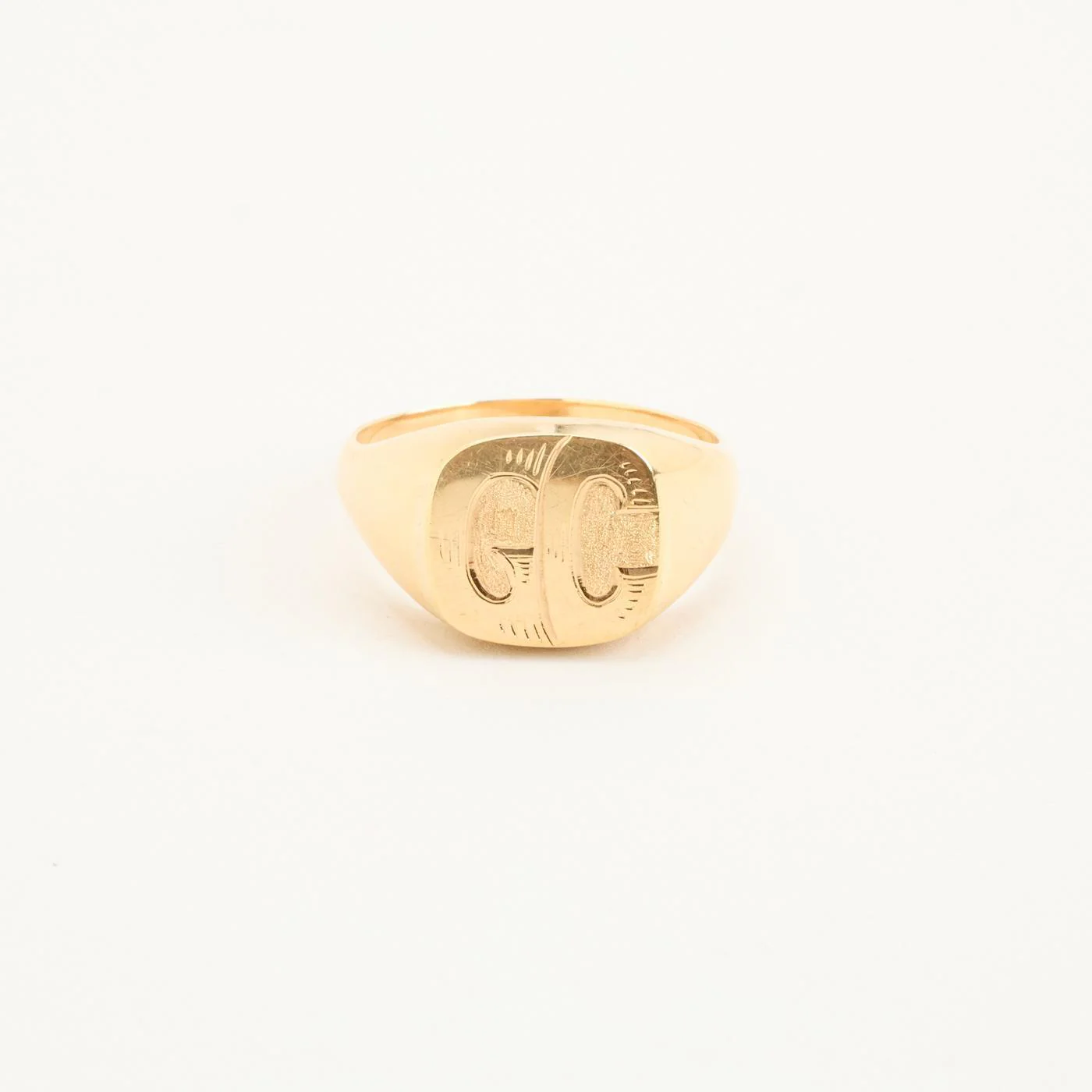 Signetring i 14K guld strl. 22.3 / strl. 70