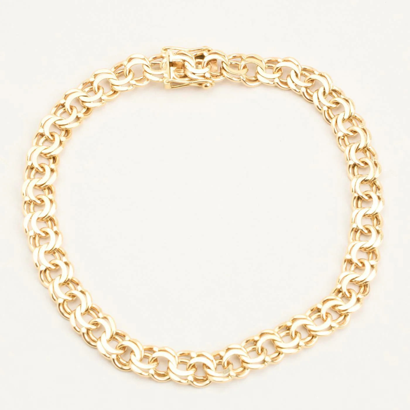 Bismarck Armband i 14K guld, 20 cm, 13 g