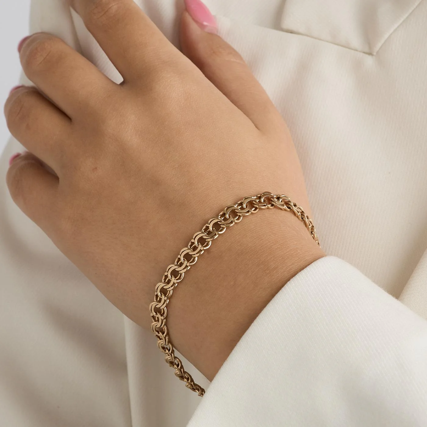 Bismarck Armband i 14K guld, 20 cm, 13 g - Image 2