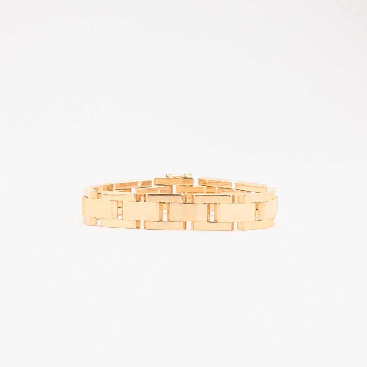Block Armband i 14K guld, 18.5 cm, 23.2 g