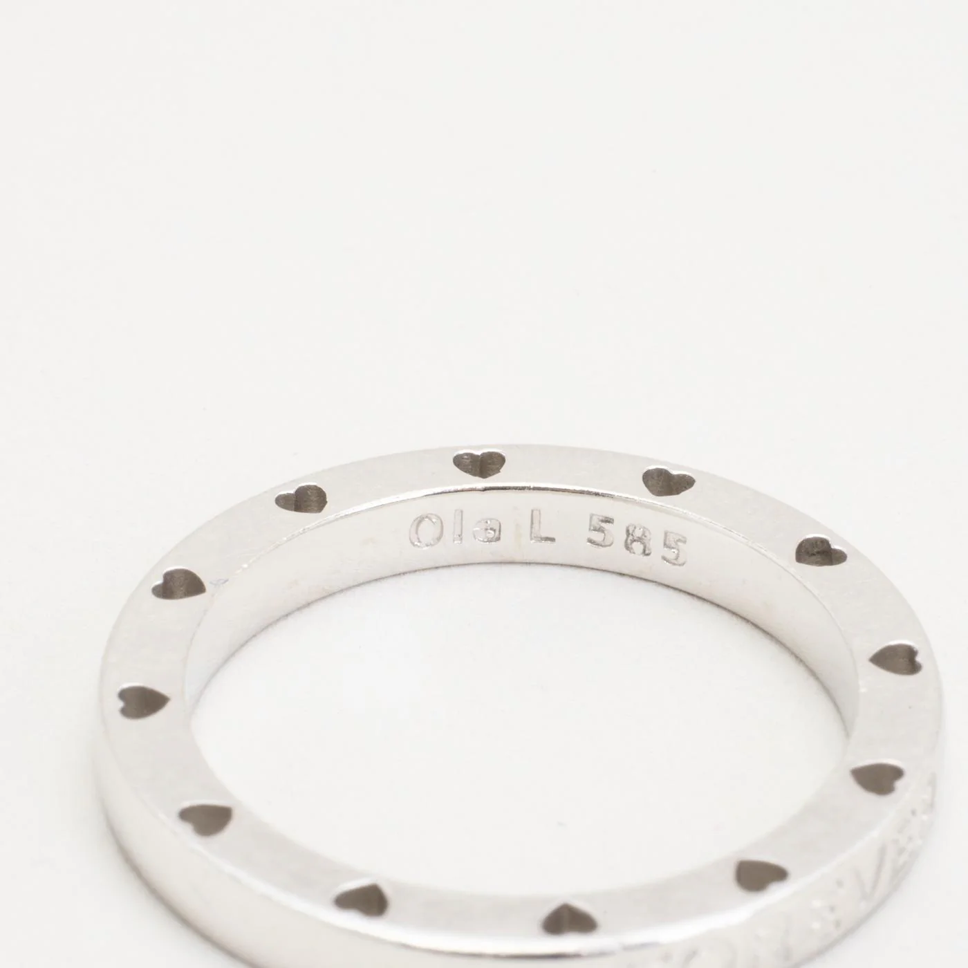 Ole Lynggaard Forever Love band i 14K vitt guld strl. 17.8 / strl. 56 - Image 6