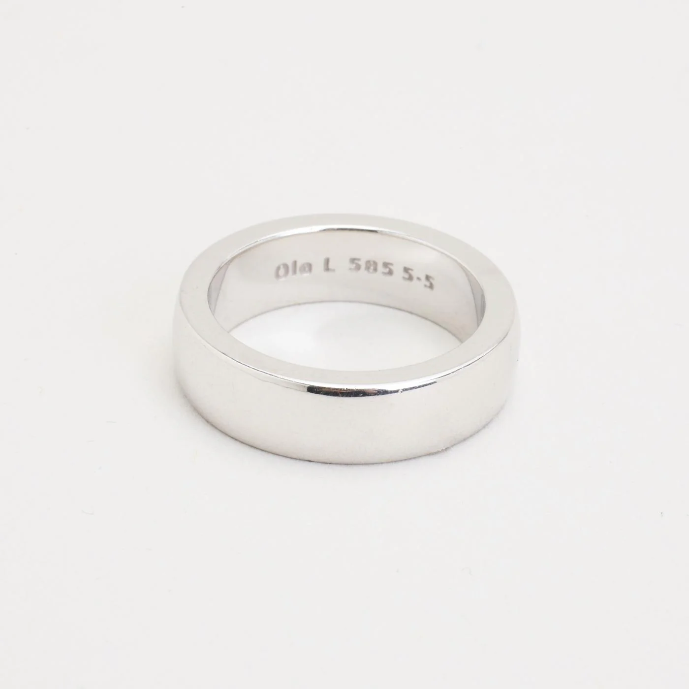Ole Lynggaard Forever Love vigselring i 14K vitt guld strl. 17.2 / strl. 54 - Image 3