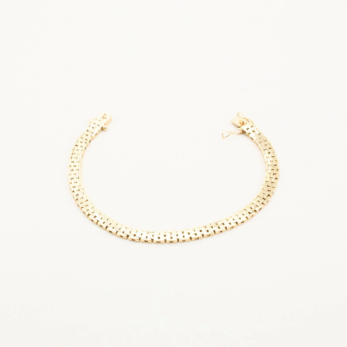 Pansar Armband i 14K guld, 18 cm, 13.4 g