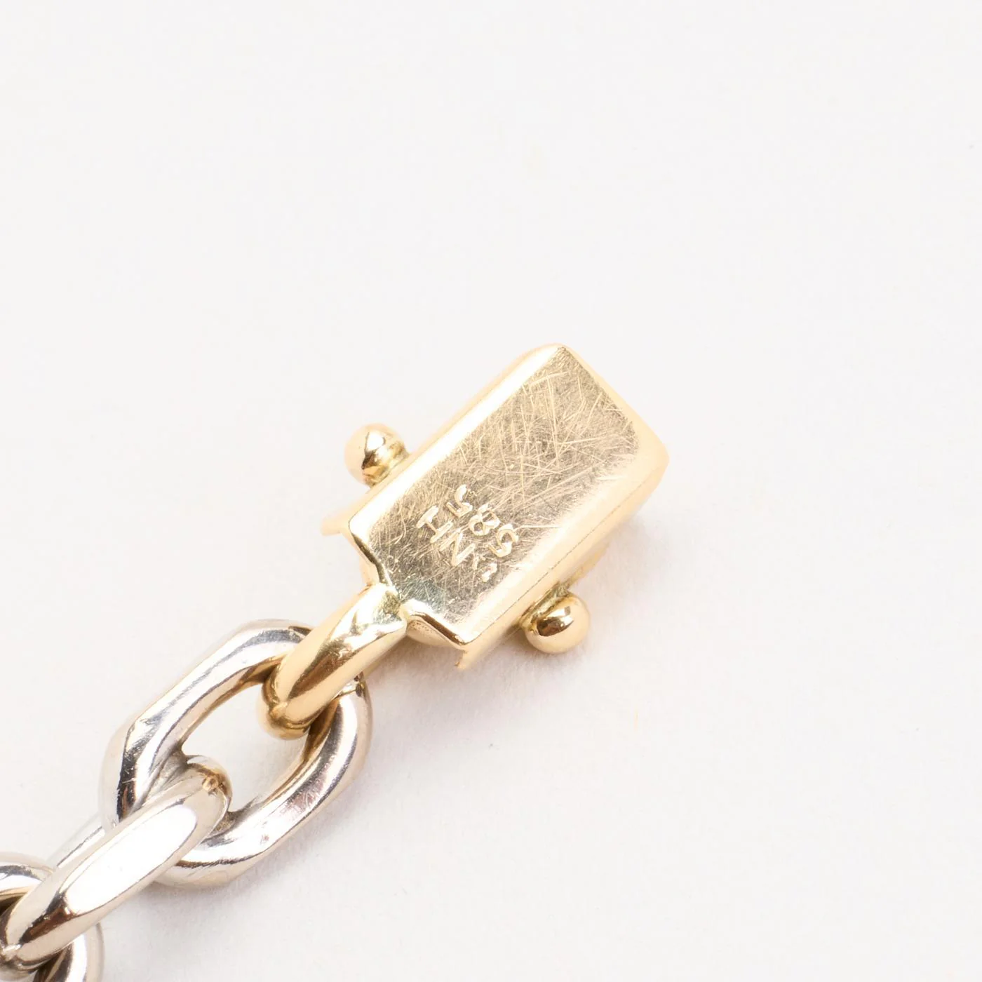 BNH Ankarkedja Armband i 14K guld och vitt guld, 21 cm, 30.75 g - Image 4