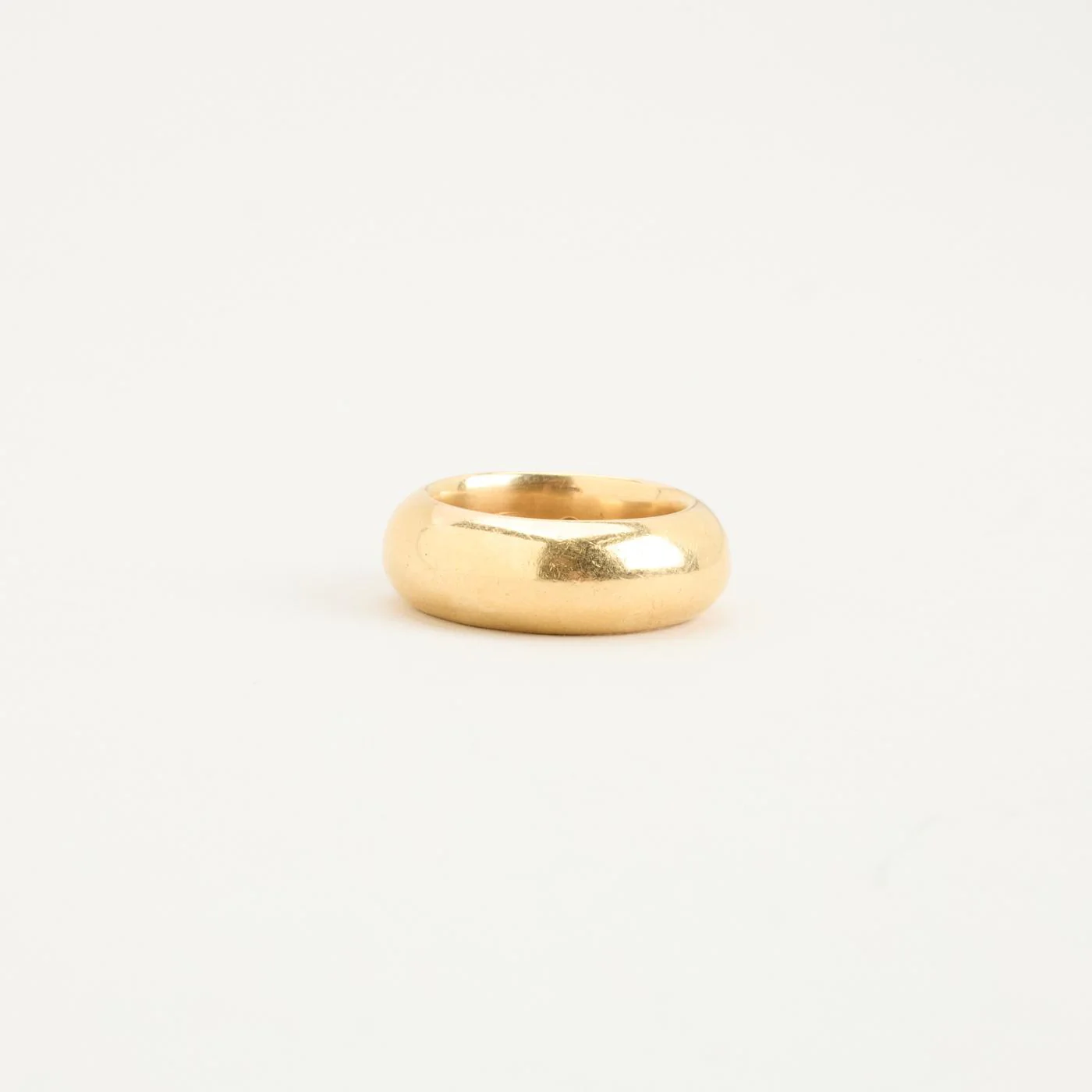 Vigselring med diamant (0.09 ct) i 14K guld strl. 16.9 / strl. 53 - Image 4