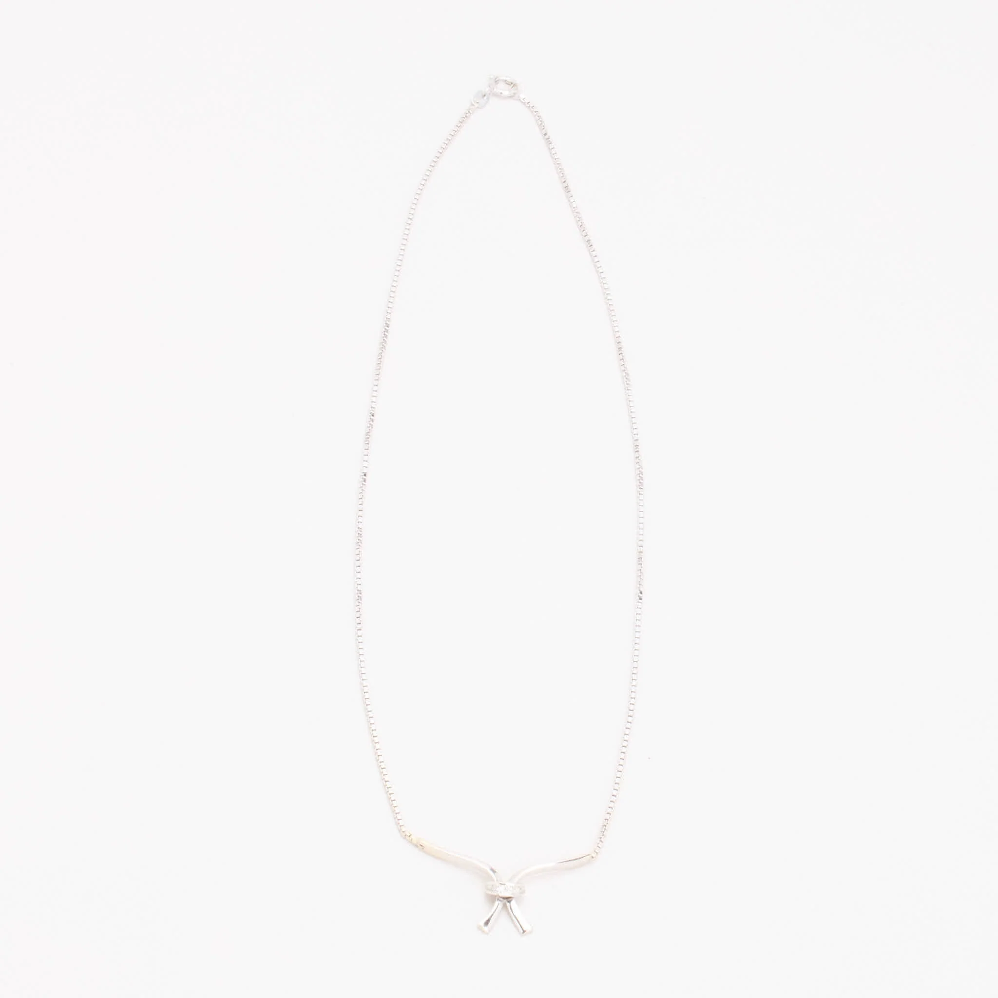 Venezia Halsband med diamant (0.01 ct) i 14K vitt guld, 43 cm, 5.42 g