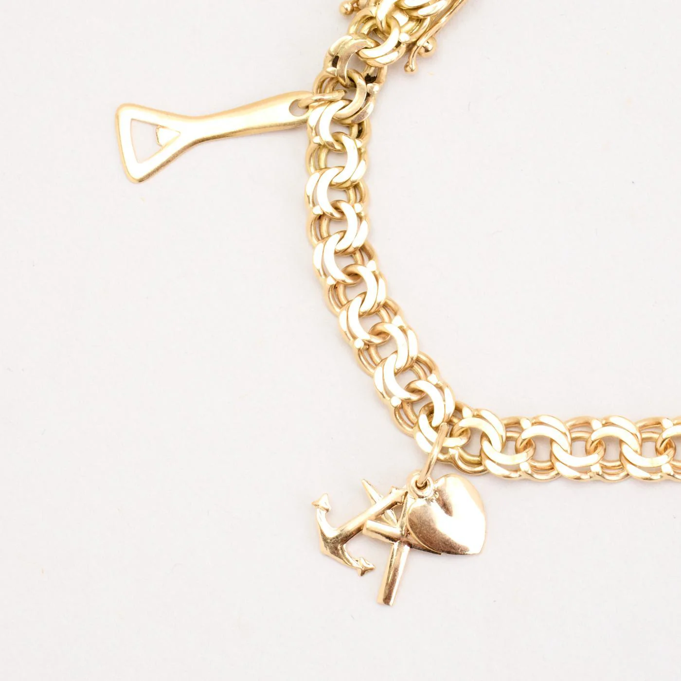 Bismarck berlockarmband i 14K guld, 18 cm, 14.16 g - Image 3
